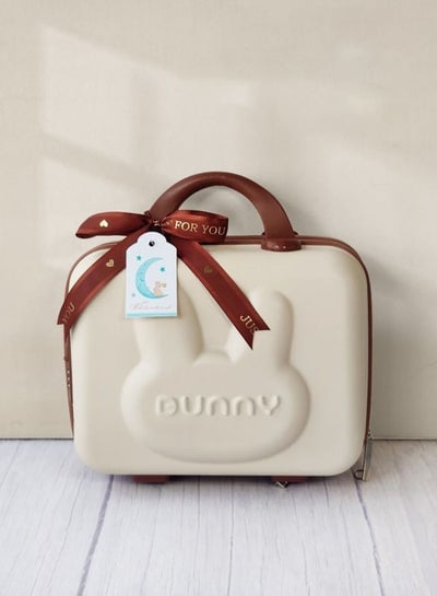 Baby Giftset for Newborn with Rompers and wooden toys in Cute Suitcase in Bunny Theme for Girls and Boys