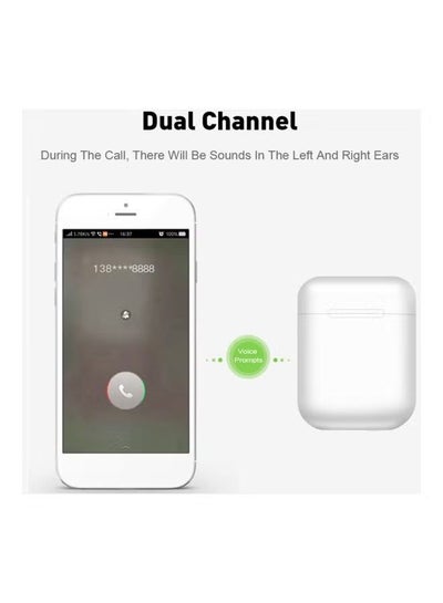 TWS i12 V5.0 Double earphones , Sports Wireless Bluetooth Headset for Apple iPhone, iPad, Android Phones and Tablets, Windows PC, Tablets and Smart Phones with Charging Case