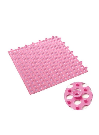 6 قطع من سجادات الحمام البلاستيكية المربعة غير القابلة للانزلاق للمطبخ والمرحاض