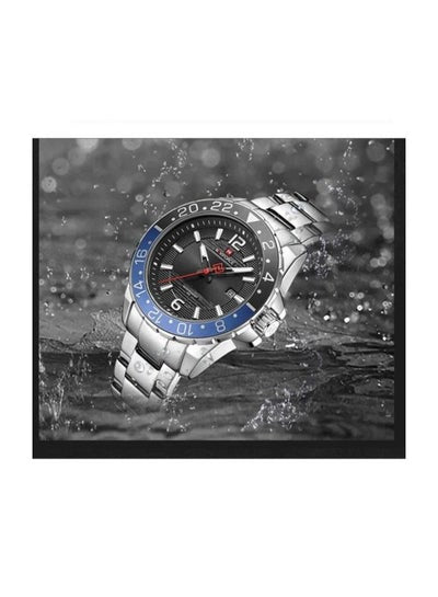Men's NF9192 S-S-B Stainless Steel Analog Watch