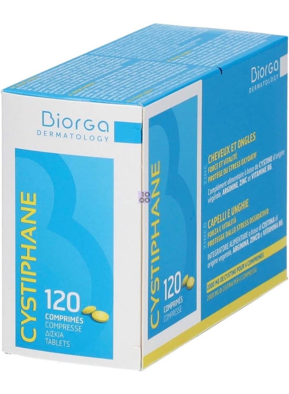 Biorga Cystiphane Hair and Nails Supplement 120 Tablets