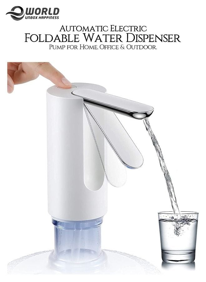 Eworld 5 Gallon Foldable Water Dispenser with Digital Display and Automatic Electric Pump, USB Rechargeable, Perfect for Home, Office and Outdoor Use