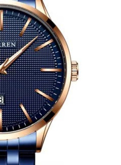 Mens 8364 Stainless Analog Wrist Watch - Blue
