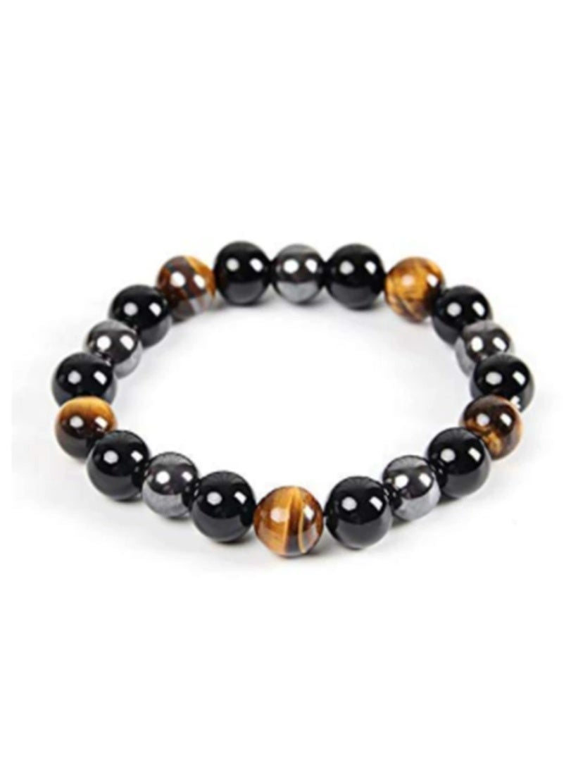 Black Bile Stone Bracelet Men's Fitness Energy Anti-Fatigue Bracelet
