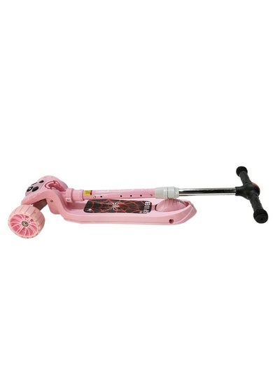 3 Wheel Scooter LED Flashing Wheels Height Adjustable Extra Wide Deck Kids Kick Scooter