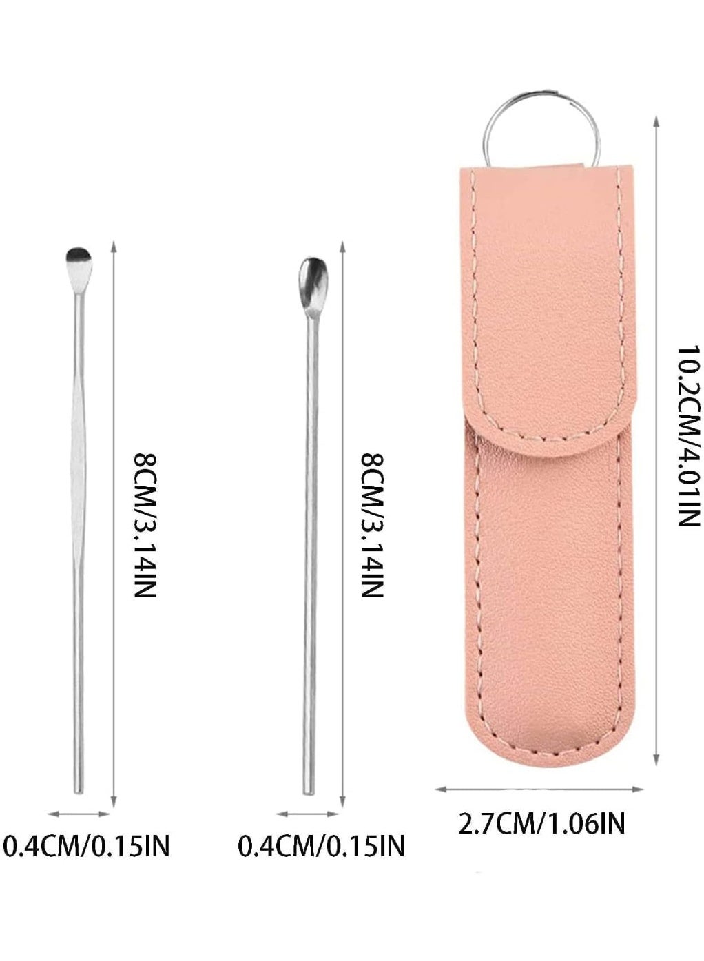 Ear Wax Remover Kit Earwax Cleaner Tool Set 6-in-1 Ear Cleaner Reusable Ear Pick Tools Earwax Removal Kit with Storage Bag for Children & Adults