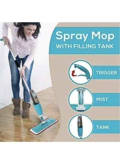 Water Spray Mop Cleaner with Removable Washable Cleaning Microfiber Pad Floor Mop