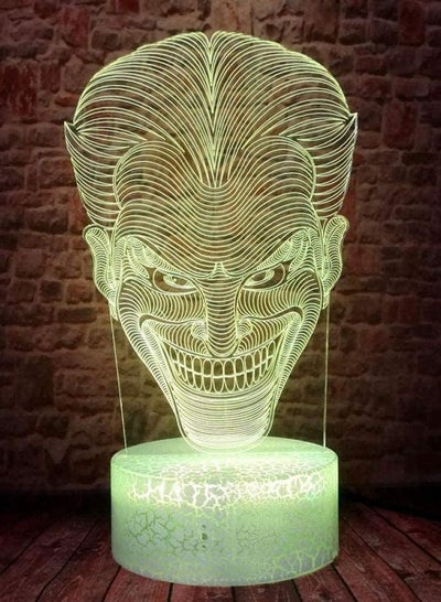 3D Illusion Lamp Led Night Light Sleeping Colorful Change The Joker Figure