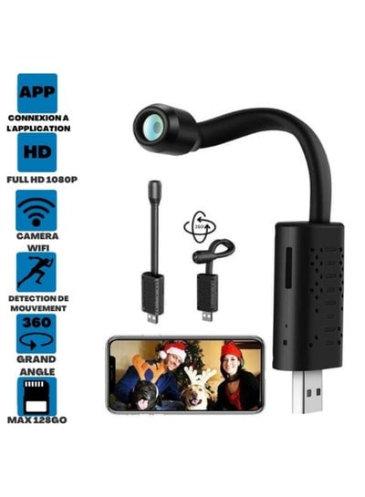 Mini USB Wifi Camera Video Surveillance Small CCTV IP Cameras Wireless HD Smart Home Record SD Card Cloud Storage