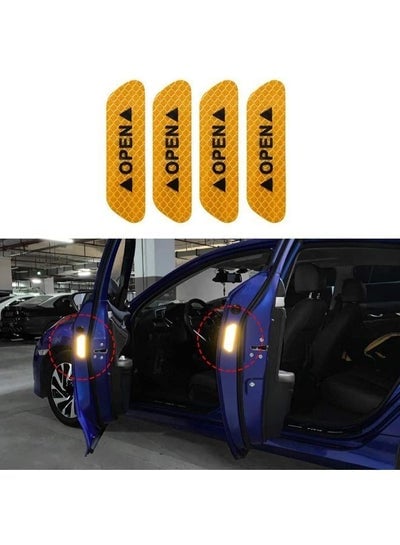 4 Pieces Car Door Open Reflective Warning Stickers