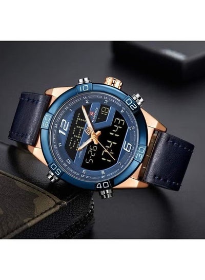 Men's NF9128rgbebe Water Resistant Analog/Digital Watch