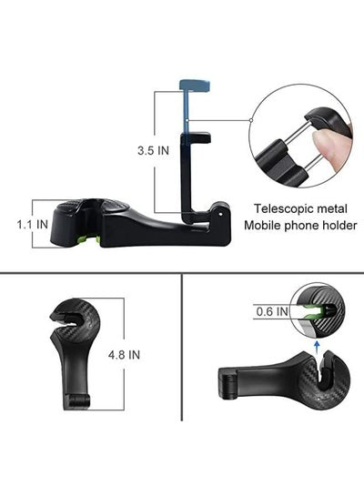 2 Pieces Car Back Seat Headrest Hooks