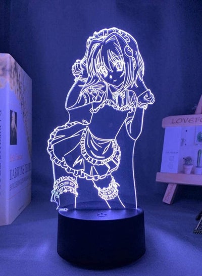 ثلاثية الأبعاد الرسوم المتحركة الوهم ضوء الليل dxd Koneko Toujou Led لغرفة النوم ديكور هدية عيد ميلاد أنيمي مصباح Koneko Toujou المدرسة الثانوية DxD-التحكم عن بعد