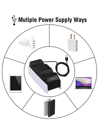 PS5 Controller Charging Station Playstation 5 Dualsense Wireless Charger PS5 Controller Fast Charging Dock with USB C Cable