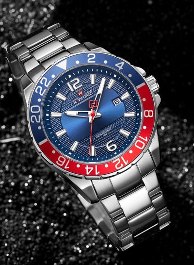 NAVIFORCE Men Luxury Watch Stainless Steel Calendar Waterproof Quartz Wristwatch NF9192