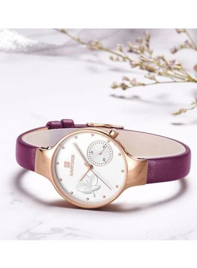 Women's NF5001 Leather Analog Watch