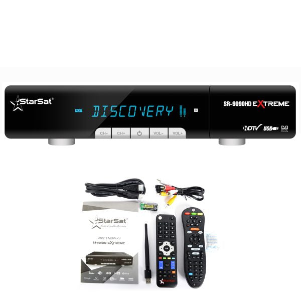 StarSat SR-9090HD Extreme Satellite Receiver – 4K, WiFi, DVB-S2, H.265, EPG, USB PVR