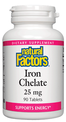 NF Iron Chelate 25 ملغ 90 قرصًا