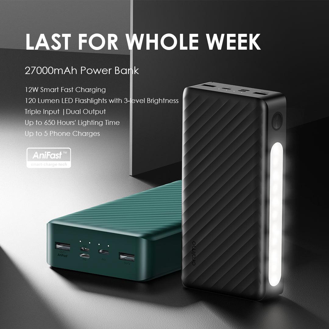 Oraimo Traveler 3 Lit 27000mAh 15W Power Bank