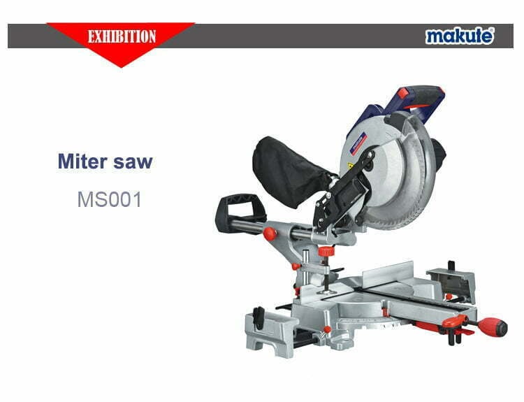 Makute Sliding Compound Miter Saw, 10-Inch, 2200W Power, 5000 RPM, 220-240V, 50/60Hz, 13 kg, MS001-S