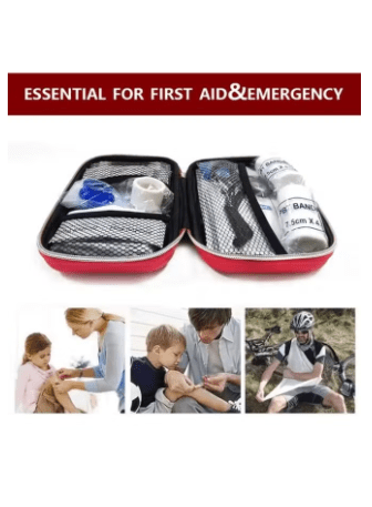 Hardcase Waterproof Medicine Storage Bag Portable Medication Package Compact Lightweight Emergency Survival Rescue Cases Medical Kit Idea for Home Car Travel Outdoor