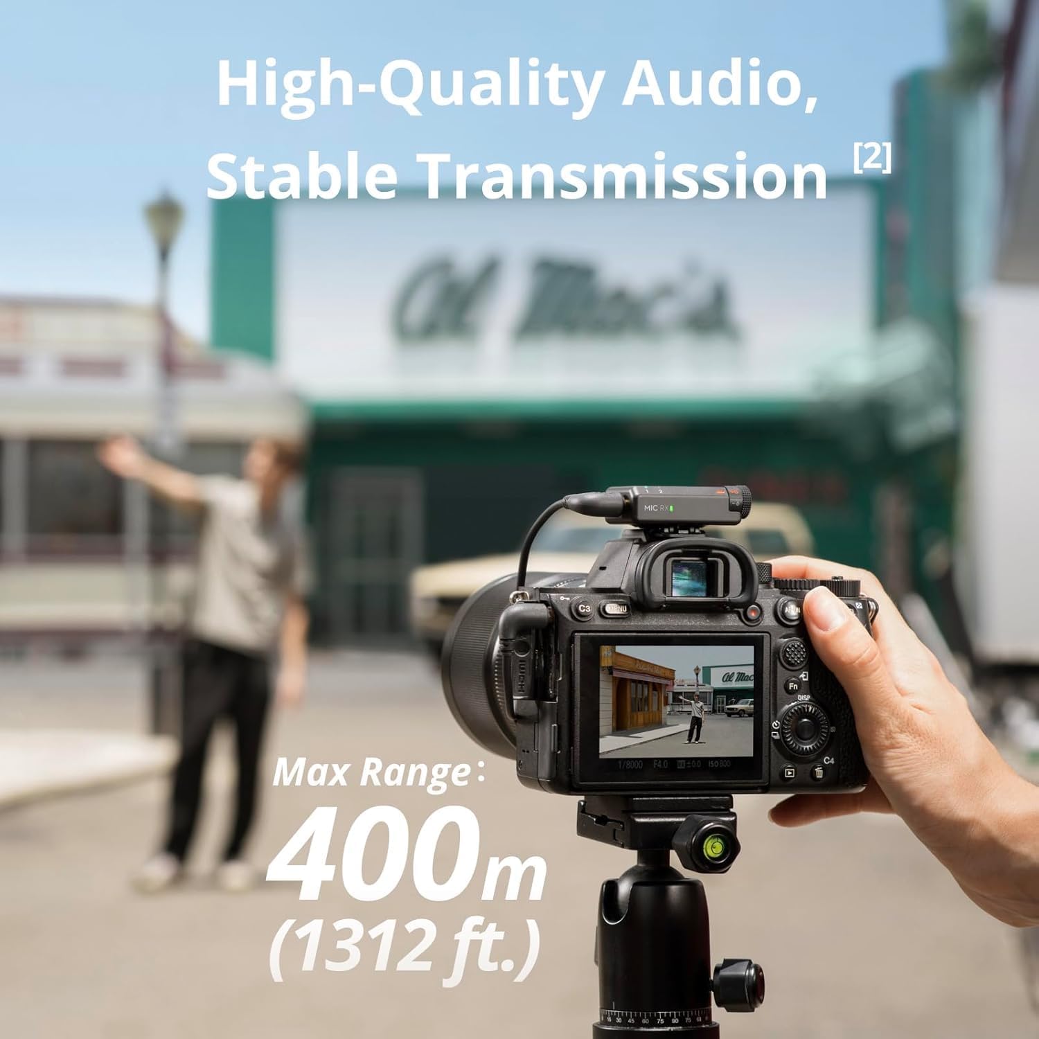 DJI Mic Mini (2TX+1RX+Charging Case), Detail-Rich Audio, 48h Use, Noise Cancelling, Automatic Limiting, Wireless Mic for Camera/iPhone/Android, Vlog, UAE Version, DJI Official Warranty Support