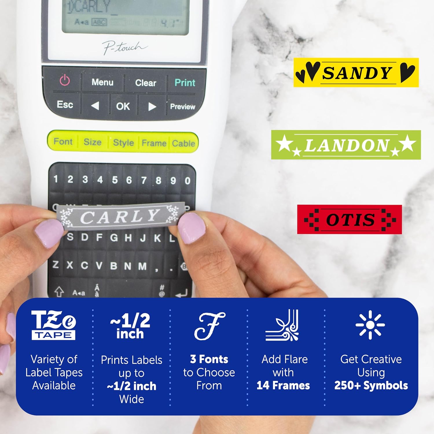Portable Label Maker White/Black