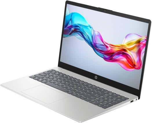 HP (Upgraded) 15-fd0557nia Laptop, Intel Core i7-1355U Processor, 32GB RAM, 1TB SSD, Intel Iris X Graphics, 15.6" Full HD Display, Win11Pro, English Keyboard, Natural Silver, One Year Warranty