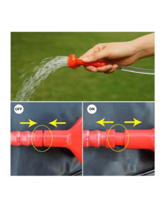 40L Portable Camping Shower Bag Hot Water Solar Shower Bag Heating with Shower Head and On-Off Switchable for Travel Camping