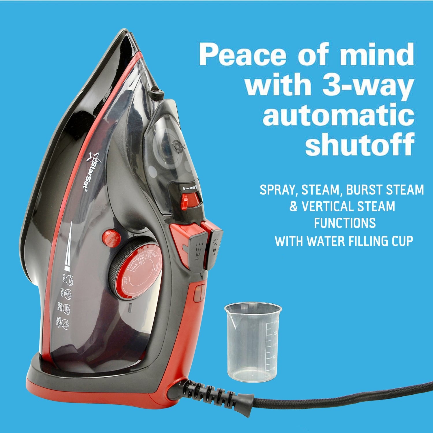 SS-IR850 220-240V 50/660Hz 2200W Non-Stick Coating Soleplate iron