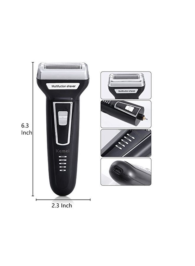 KM6559 USB Rechargeable Trimmer Black/Silver