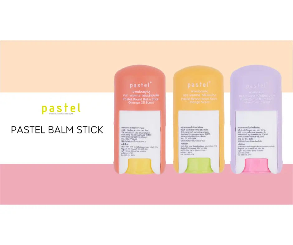 Pastel Balm Stick - Orange Oil Scent