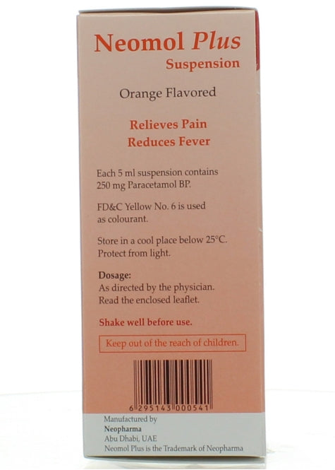 Neomol Plus Susp 250Mg/5Ml 100Ml