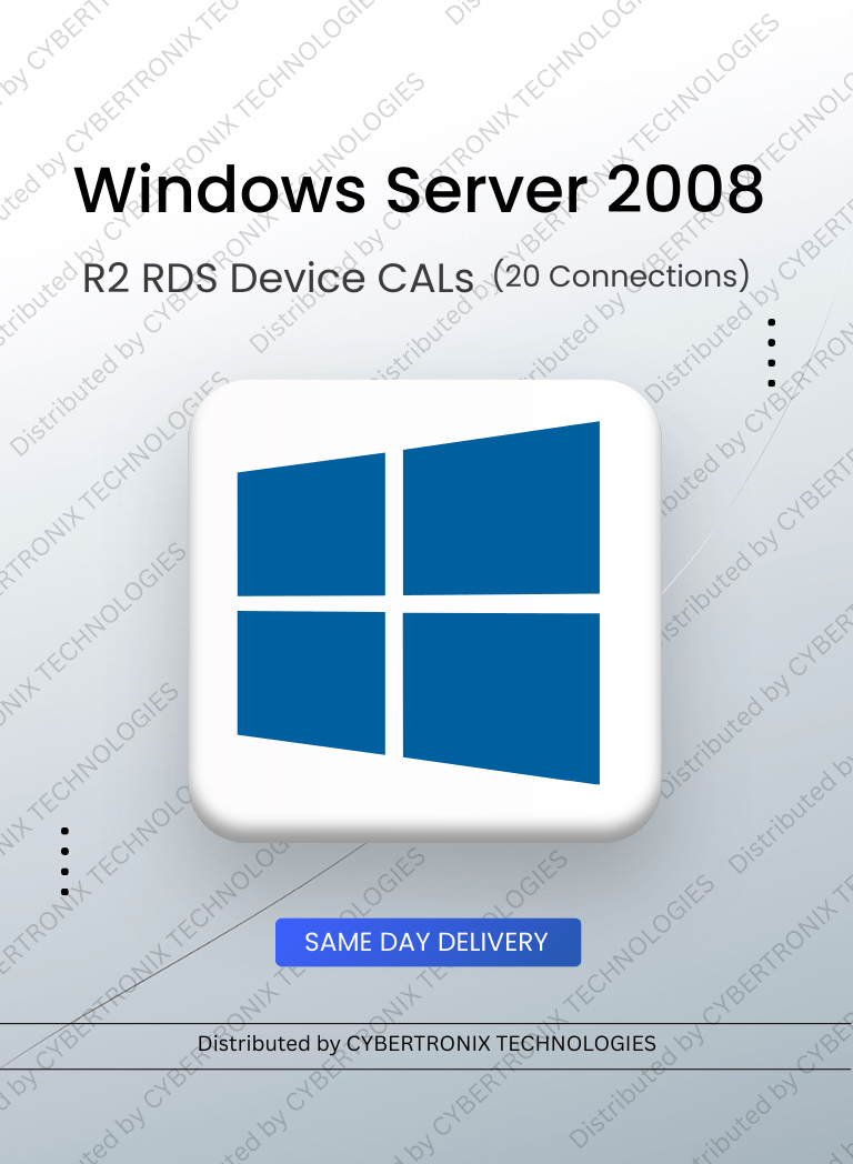 Microsoft Windows Server 2008 R2 RDS Device CALs (20 Connections) | Digital License | SAME DAY DELIVERY