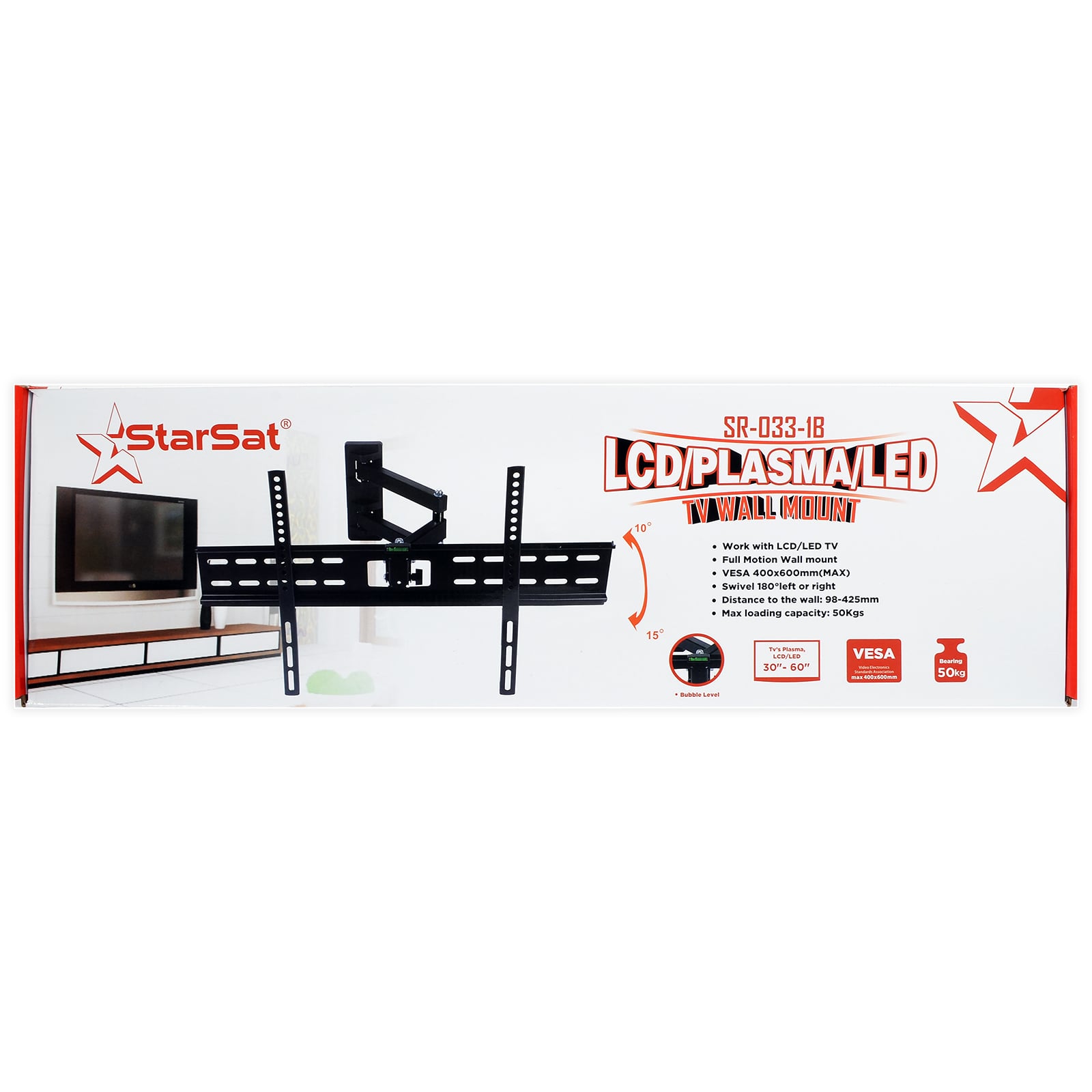 SR-033-1B LCD/PLASMA/LED TV WALL MOUNT