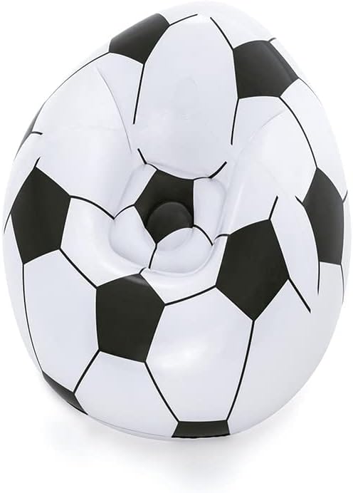 Beanless Soccer Ball Inflatable Chair for Kids