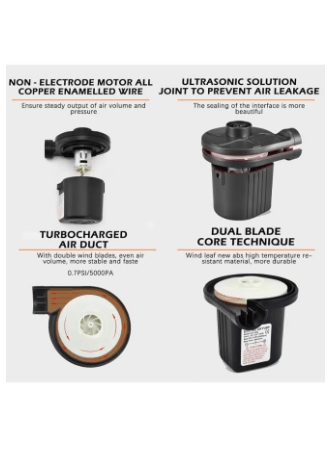240V Two Way Electric Air Pump for Inflatable Mattress Boat Bagel Inflatable Sofa Sea Bed Pump Air Pump