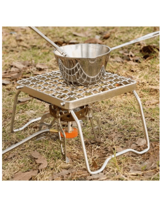 BBQ Grill Foldable Barbecue Rack Stove Camping Grate Gas Stand Outdoor Cooking