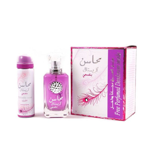 Mahasin Crystal Violet Ladies EDP + Deodorant 100ml