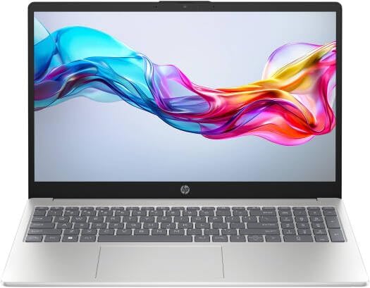 HP (Upgraded) 15-fd0557nia Laptop, Intel Core i7-1355U Processor, 32GB RAM, 1TB SSD, Intel Iris X Graphics, 15.6" Full HD Display, Win11Pro, English Keyboard, Natural Silver, One Year Warranty