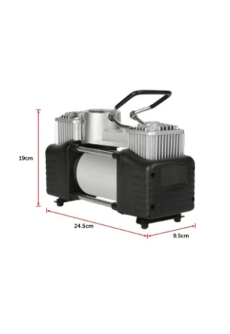 2 Cylinder 12v Car Air Compressor for Car Tires Maximum Pressure of 200PSI Portable Air Pump for Car SUV Tire Inflator