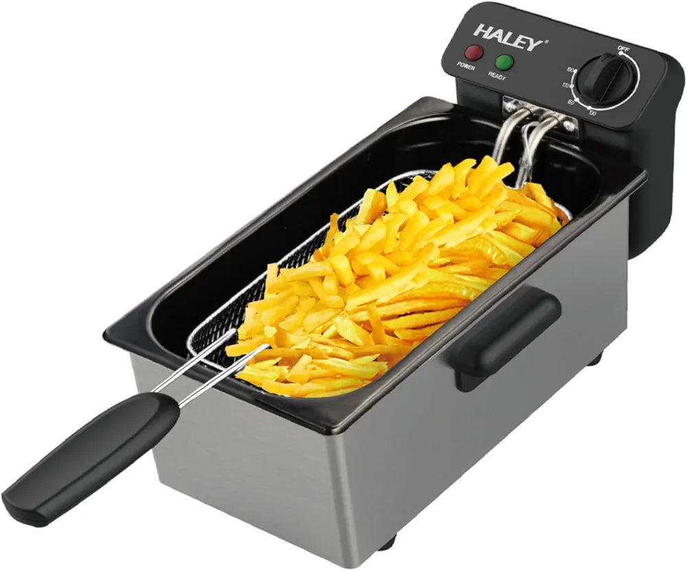 Deep Fryer 4L 2000W with View Window and Stainless Steel Lid for Home, Kitchen.2-Year Warranty,