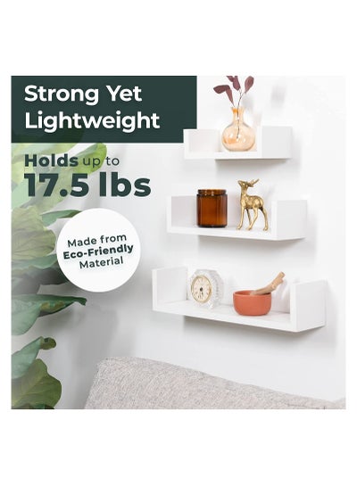 Set of 3 Wall Mounted Floating Shelf for Decorative and other Stuff