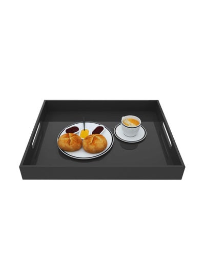 Acrylic Decorative Serving Tray for Coffee Tea and Household Items with Handle