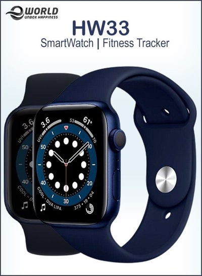 HW33 Latest GPS WIFI Smartwatch Fitness Tracker Heart Rate Monitor Blood SpO2 Exercise Tracking Steps Counter compatible with iOS and Andriod