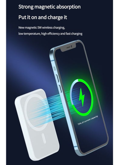 Magnetic Battery Pack Wireless Power Bank PD Fast Charging Attachable External Charger for iPhone 12 Pro Max and Mini