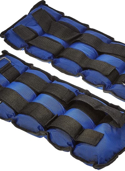 Pair of Adjustable Ankle Wrist Weights Comfortable Strap Set for Fitness Training and Strength Exercise Home Gym Workout, Running, Men/Women