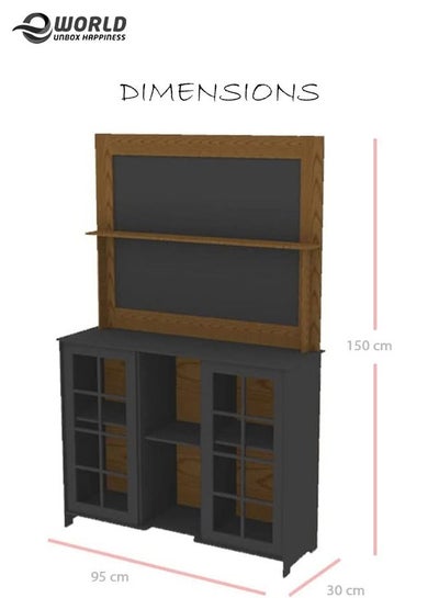 Large DIY Coffee and Corner Table with Multiple Shelves for Kitchen