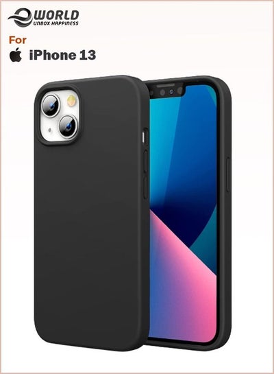غطاء حماية من السيليكون السائل لهاتف Apple iPhone 13، غطاء حماية للهاتف المحمول مع غطاء حماية كامل للجسم مقاوم للصدمات ومضاد للانزلاق ومتين