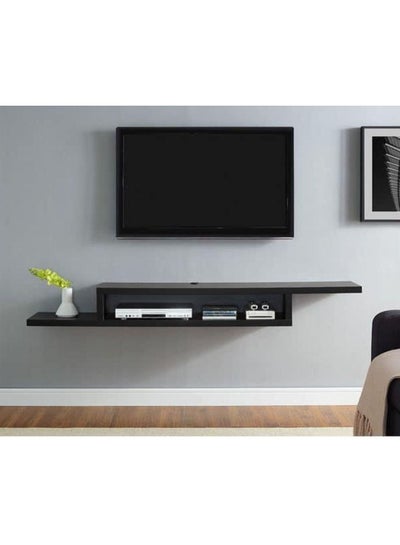 Floating Space Saving Wall Mounted Table TV Shelf for Home Office Workstation with storage shelves